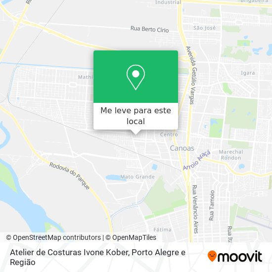 Atelier de Costuras Ivone Kober mapa