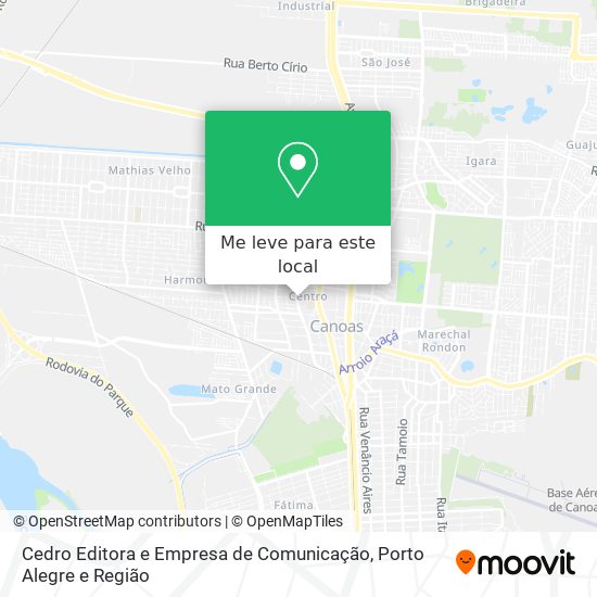 Cedro Editora e Empresa de Comunicação mapa