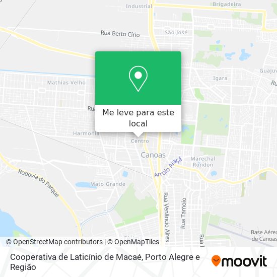 Cooperativa de Laticínio de Macaé mapa