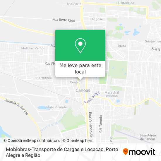 Mobiobras-Transporte de Cargas e Locacao mapa