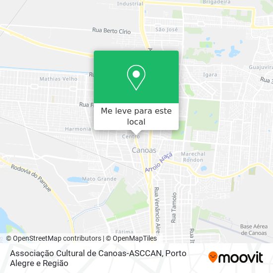 Associação Cultural de Canoas-ASCCAN mapa