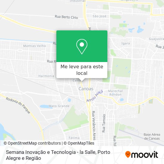 Semana Inovação e Tecnologia - la Salle mapa