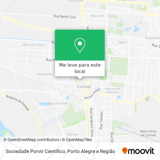 Sociedade Porvir Científico mapa