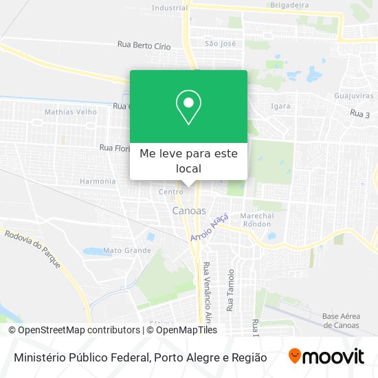 Ministério Público Federal mapa
