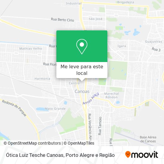 Ótica Luiz Tesche Canoas mapa