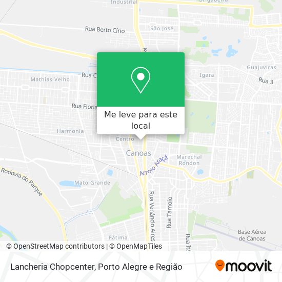 Lancheria Chopcenter mapa