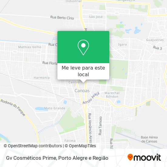 Gv Cosméticos Prime mapa
