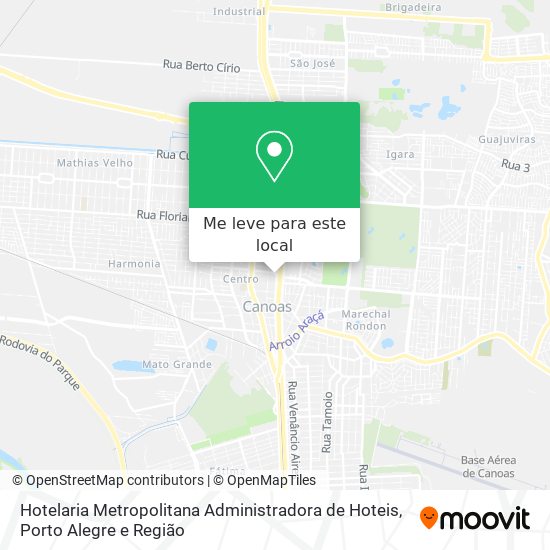 Hotelaria Metropolitana Administradora de Hoteis mapa