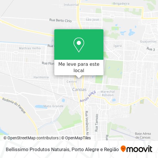 Bellissimo Produtos Naturais mapa