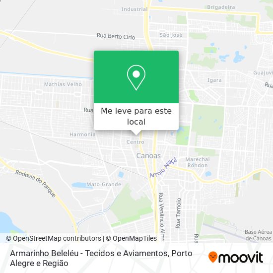 Armarinho Beleléu - Tecidos e Aviamentos mapa
