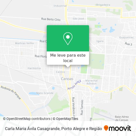 Carla Maria Ávila Casagrande mapa