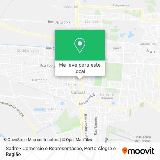 Sadre - Comercio e Representacao mapa