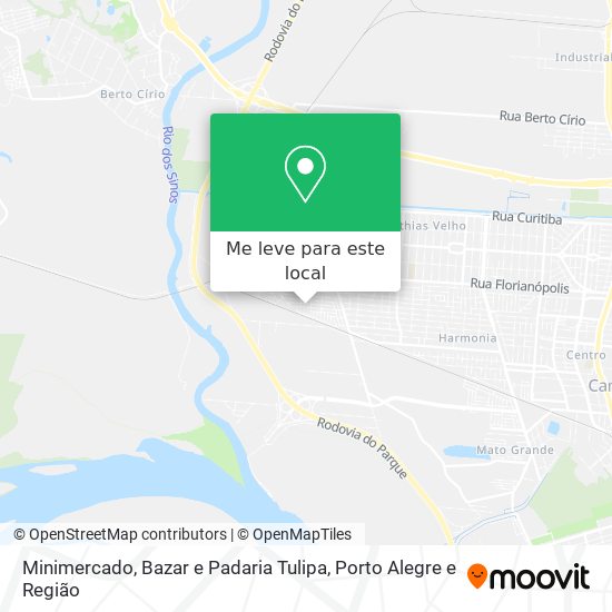 Minimercado, Bazar e Padaria Tulipa mapa