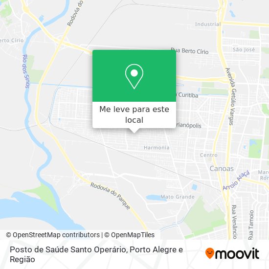 Posto de Saúde Santo Operário mapa