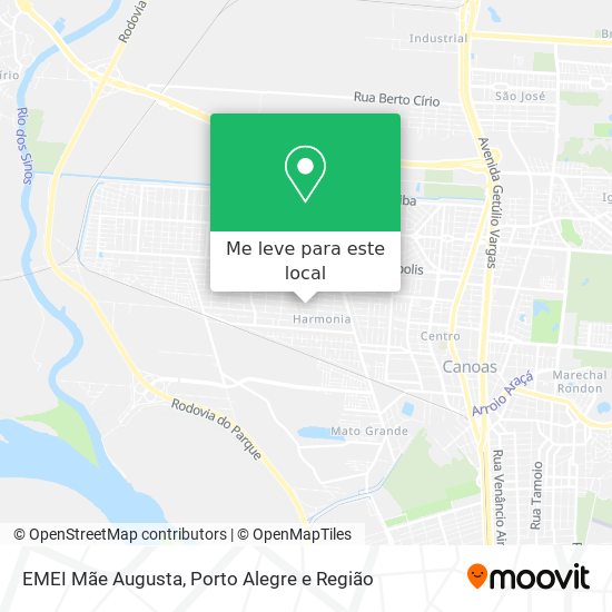 EMEI Mãe Augusta mapa