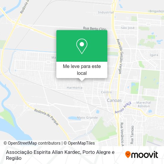 Associação Espirita Allan Kardec mapa