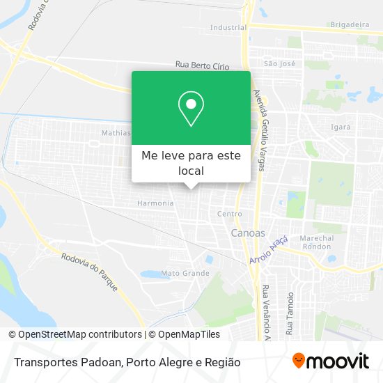 Transportes Padoan mapa