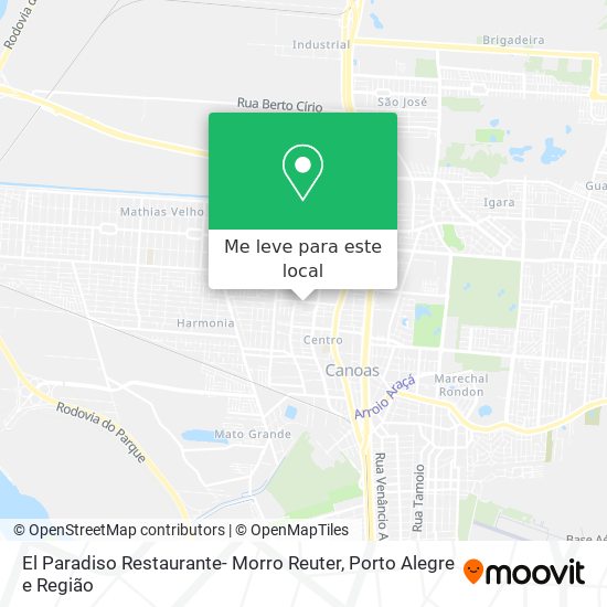 El Paradiso Restaurante- Morro Reuter mapa