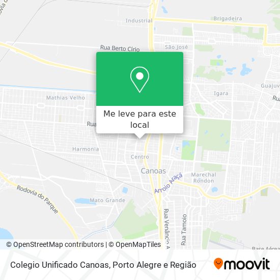 Colegio Unificado Canoas mapa