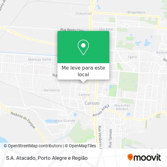 S.A. Atacado mapa