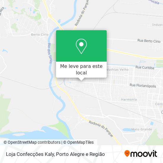 Loja Confecções Kaly mapa