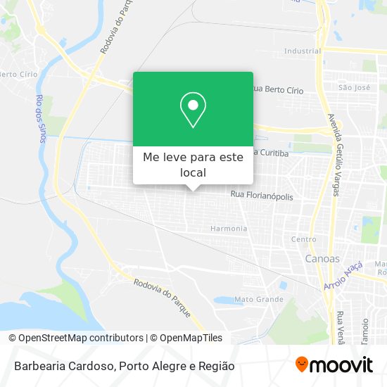 Barbearia Cardoso mapa