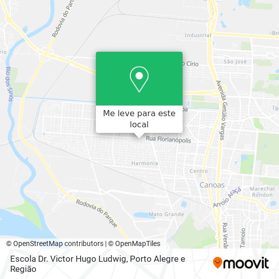 Escola Dr. Victor Hugo Ludwig mapa