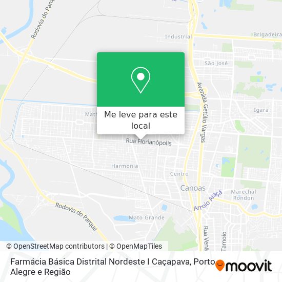 Farmácia Básica Distrital Nordeste I Caçapava mapa