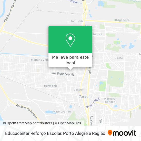 Educacenter Reforço Escolar mapa