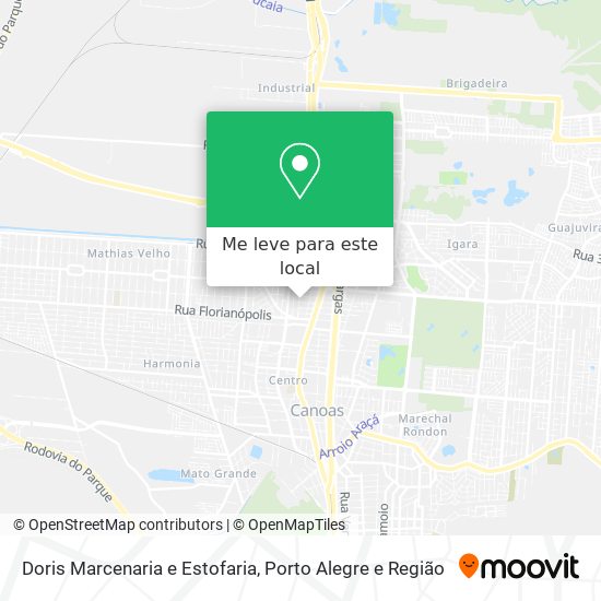 Doris Marcenaria e Estofaria mapa