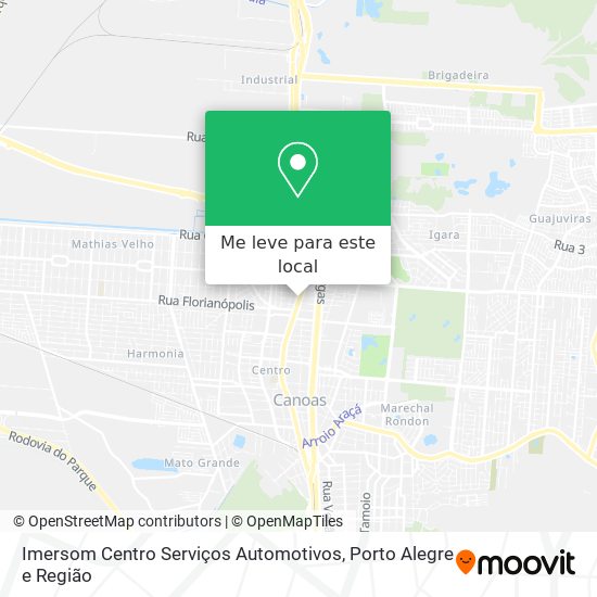 Imersom Centro Serviços Automotivos mapa