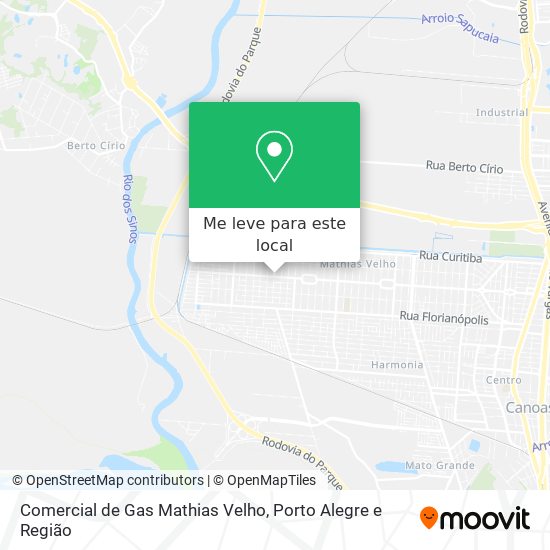 Comercial de Gas Mathias Velho mapa