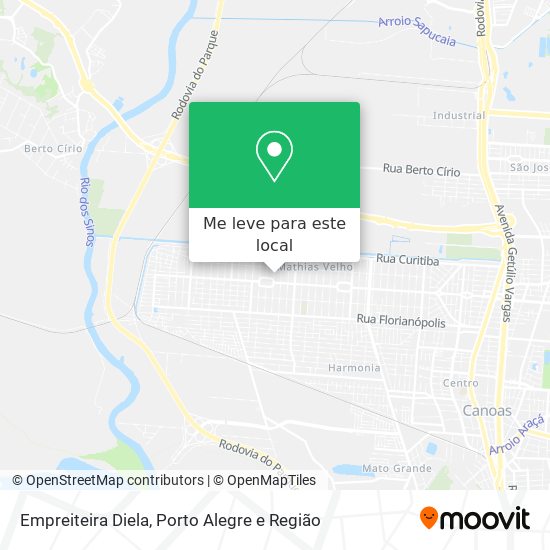 Empreiteira Diela mapa