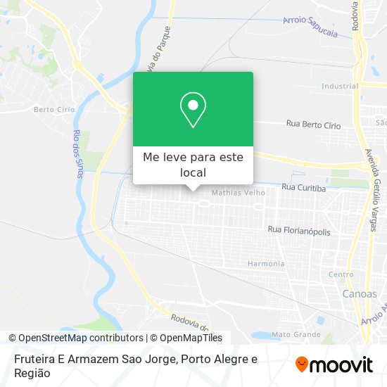Fruteira E Armazem Sao Jorge mapa