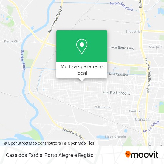 Casa dos Faróis mapa