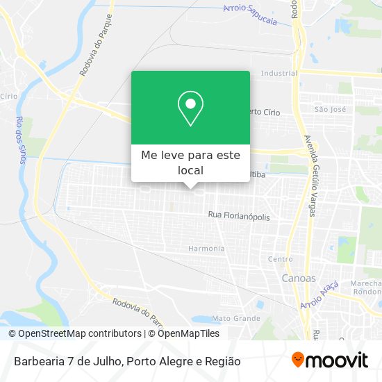 Barbearia 7 de Julho mapa