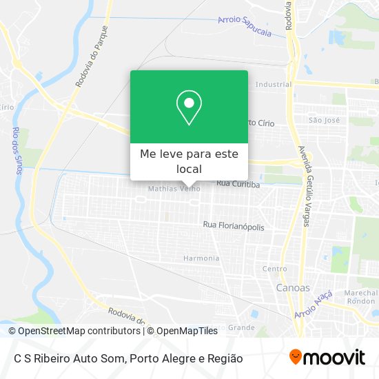 C S Ribeiro Auto Som mapa