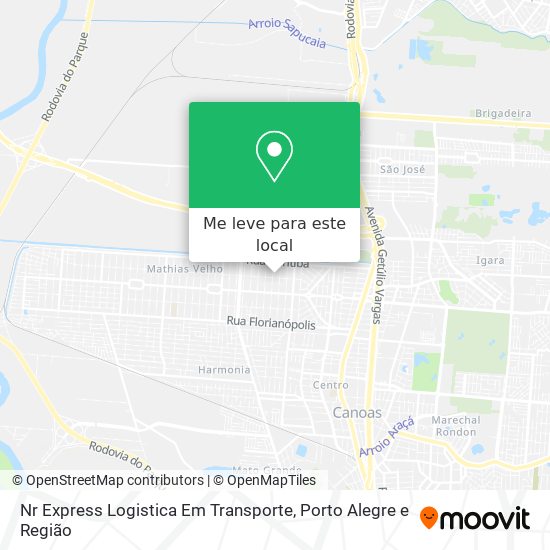 Nr Express Logistica Em Transporte mapa