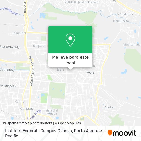 Instituto Federal - Campus Canoas mapa