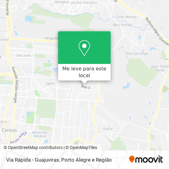 Via Rápida - Guajuviras mapa
