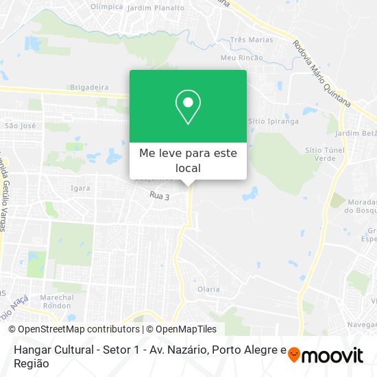 Hangar Cultural - Setor 1 - Av. Nazário mapa