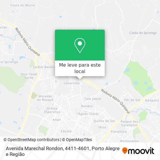 Avenida Marechal Rondon, 4411-4601 mapa