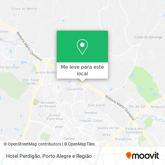 Hotel Perdigão mapa
