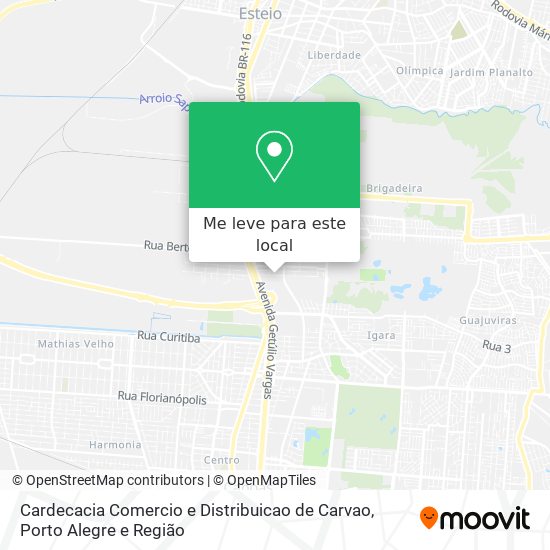 Cardecacia Comercio e Distribuicao de Carvao mapa