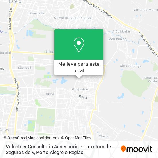 Volunteer Consultoria Assessoria e Corretora de Seguros de V mapa
