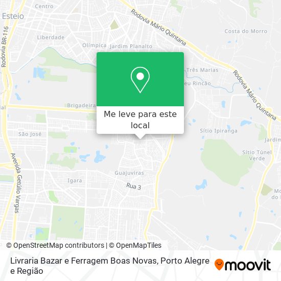 Livraria Bazar e Ferragem Boas Novas mapa