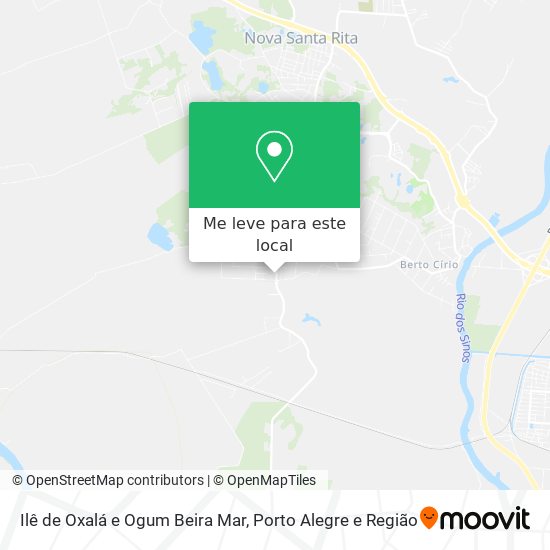 Ilê de Oxalá e Ogum Beira Mar mapa