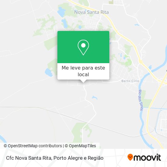 Cfc Nova Santa Rita mapa