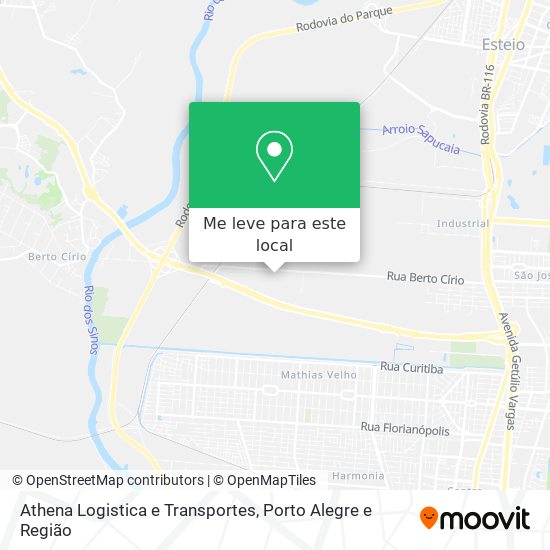Athena Logistica e Transportes mapa