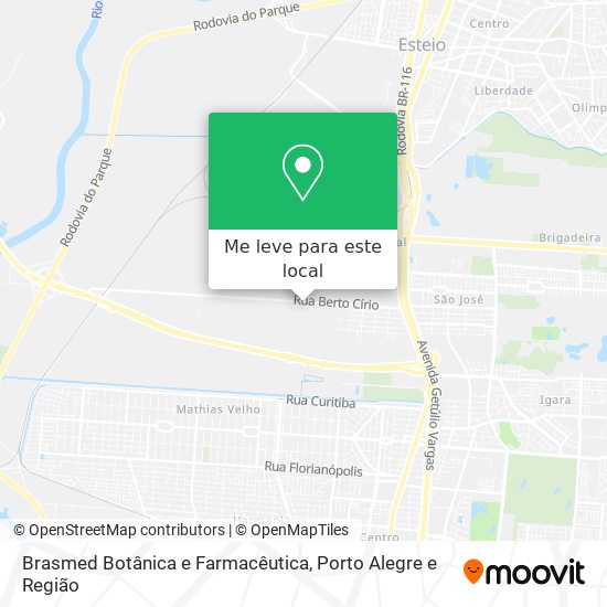 Brasmed Botânica e Farmacêutica mapa